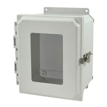 8 Inch Width Twist ULTRALINE AMU Series JIC Size Fiberglass Enclosure with Windows AMU1086TWF