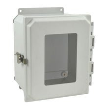 8 Inch Width Twist ULTRALINE AMU Series JIC Size Fiberglass Enclosure with Windows AMU1086TWF