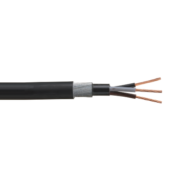 25.0mm 2C Stranded Bare Copper XLPE PVC 600/1000V Armoured Power Cable