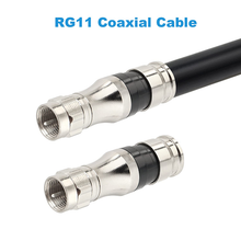 MOOKEERF RG11 CONNECTORS,F TYPE CONNECTORS,COAX CABLE COMPRESSION FITTING WITH WEATHER SEAL(Pack of 10) - RG11XWDG10