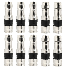 MOOKEERF RG11 CONNECTORS,F TYPE CONNECTORS,COAX CABLE COMPRESSION FITTING WITH WEATHER SEAL(Pack of 10) - RG11XWDG10