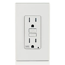 Leviton 15A 125V Tamper Resistant SmartlockPro GFCI Receptacle White GFWT1-W