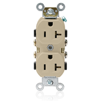 20A 125V Duplex Receptacle Commercial Grade Ivory CR20-I