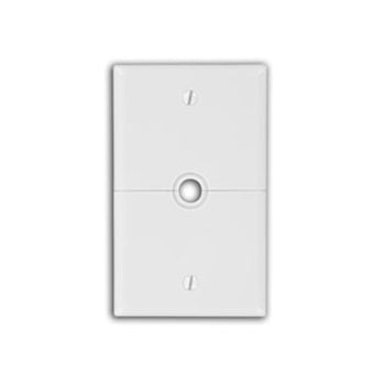 1 Gang 625 Inch Hole Device Telephone Cable Wallplate White N751-W