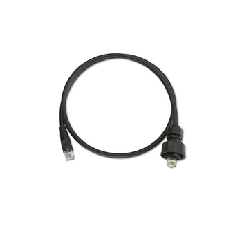 Cat 6 Patch Cord Industrial Plug To RJ 45 Plug 3 Feet Black D6721-3E