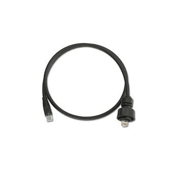 Cat 6 Patch Cord Industrial Plug To RJ 45 Plug 5 Feet Black D6721-5E