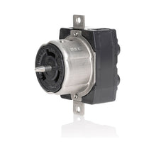 Leviton 50A 125/250V Locking Flush Mount Receptacle Black And White CS6369