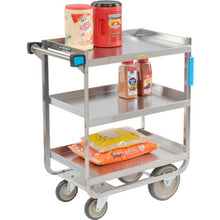 Steel Utility Cart With 3 Shelves Lakeside Cap, 32-5/8"L x 19-3/8"W x 34-1/2"H 700 lb 722