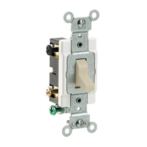 20A 120/277V Toggle 4 Way AC Quiet Switch Ivory CS420-2I