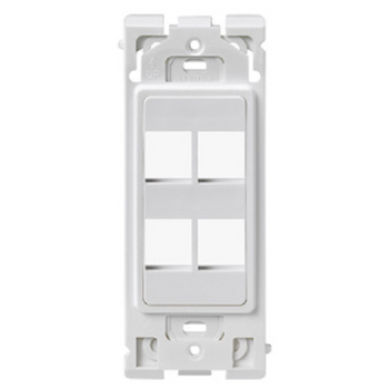 4-Port Insert White RE640-WW4