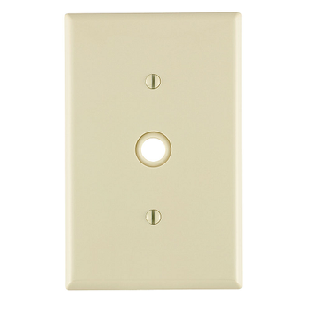 1 Gang .406 Inch Cable Wallplate Midway Size Light Almond PJ11-T