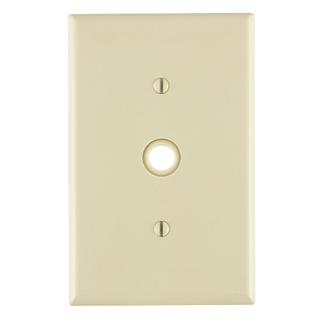 1 Gang .406 Inch Cable Wallplate Midway Size Light Almond PJ11-T
