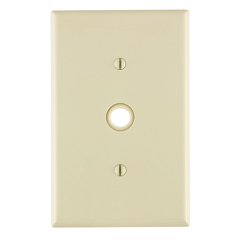 1 Gang .406 Inch Cable Wallplate Midway Size Light Almond PJ11-T