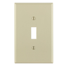 Leviton 1 Gang Toggle Wallplate Midway Size Ivory PJ1-I