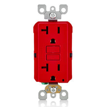 Leviton 20A 125V SmartlockPro GFCI Receptacle Red GFNT2-R