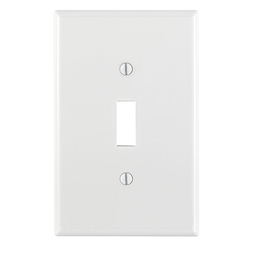 1 Gang Toggle Wallplate Midway Size White PJ1-W