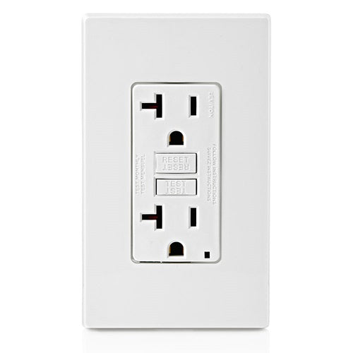 20A 125V SmartlockPro GFCI Receptacle White GFNT2-W