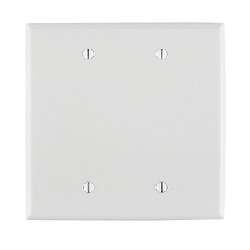 2 Gang Blank Wallplate Midway Size White PJ23-W
