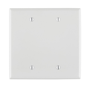 2 Gang Blank Wallplate Midway Size White PJ23-W