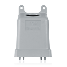 Leviton 60A Lev Series IEC Pin Sleeve Backbox Gray BX60LEV