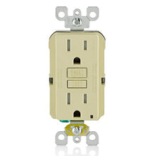 Leviton 15A 125V Tamper Resistant SmartlockPro GFCI Receptacle Ivory GFTR1-I
