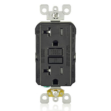 20A 125V Tamper Resistant SmartlockPro GFCI Receptacle Black GFTR2-E