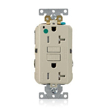 Leviton 20A 125V Tamper Resistant SmartlockPro GFCI Receptacle Ivory GFTR2-HGI