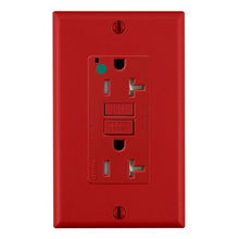 Leviton 20A 125V Tamper Resistant SmartlockPro GFCI Receptacle Red GFTR2-HGR