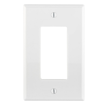 1 Gang Decora Wallplate Midway Size White PJ26-W