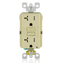 Leviton 20A 125V Tamper Resistant SmartlockPro GFCI Receptacle Ivory GFTR2-I
