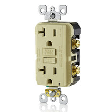 Leviton 20A 125V Tamper Resistant SmartlockPro GFCI Receptacle Ivory GFTR2-I