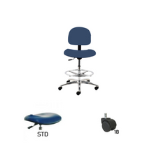 24" H - 34" H Bench Height Fabric Chair No Arms AL10-F