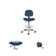 24" H - 34" H Bench Height Fabric Chair No Arms AL10-F
