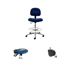 24" H - 34" H Bench Height Fabric Chair No Arms AL10-F
