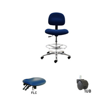 24" H - 34" H Bench Height Fabric Chair No Arms AL10-F