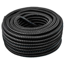 2" Flexible Corrugated PVC Split Tubing & Convoluted Wire Loom Black 100FT