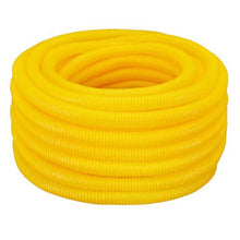 2" Polyethylene Non-Split Corrugated Wire Loom Tubing Yellow 100FT
