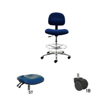24" H - 34" H Bench Height Fabric Chair No Arms AL10-F