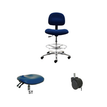 24" H - 34" H Bench Height Fabric Chair No Arms AL10-F