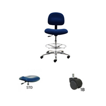 24" H - 34" H Bench Height Fabric Chair No Arms AL10-F