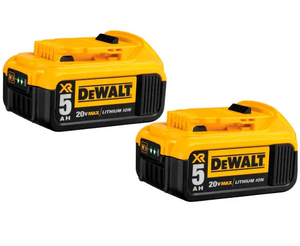 20V Li-Ion 20V DeWALT MAX Battery 5Ah Extended Capacity 2 Pack DCB205-2