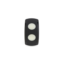 Black with 2 Circler White Lens Switch Actuator VVGAC00-000
