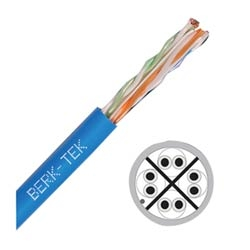 24 AWG PE/PVC Patch Category 6 CBN/S CM 1000 FT Blue Jacket Cable 10032680