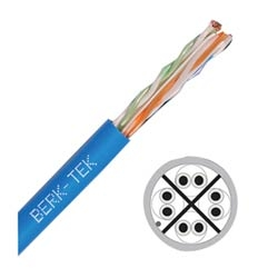 24 AWG Category 5e Plenum U/UTP 1000FT Reel Blue Cable 11104035