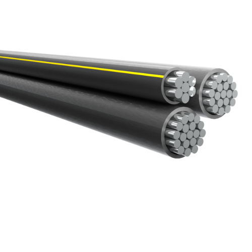 1/0-1/0-2 Triplex Aluminum URD Cable – Direct Burial, 600V, 160 Amp (Made In USA)