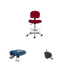 24" H - 34" H Bench Height Fabric Chair No Arms AL10-F