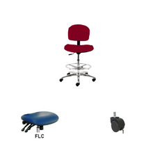 24" H - 34" H Bench Height Fabric Chair No Arms AL10-F