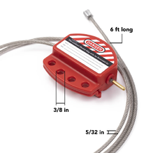 Adjustable Cable Lockout With 6 Foot Cable - CABLO