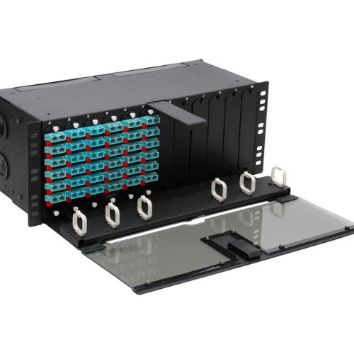 12 CCH connector panels Classic Closet Connector Housing  four rack units Corning CLSSC-04U