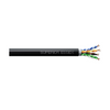 4 Pair 24 AWG Cat5e Aluminum Foil CMR/CMX Outdoor Sunlight Resistant Cable Black 5F-220-E1